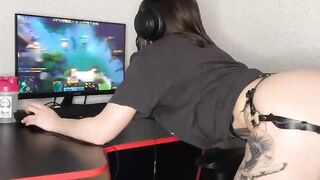 Stepsister Aroused in the Rink JERKED