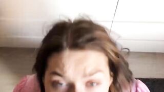 POV SLOBBERING SUCK so he Cum ON MY