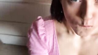 POV SLOBBERING SUCK so he Cum ON MY