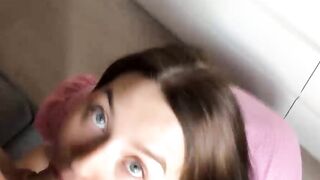 POV SLOBBERING SUCK so he Cum ON MY