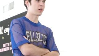 Handsome daddy Ian Holms disciplines his needy stepson by destroying his ass