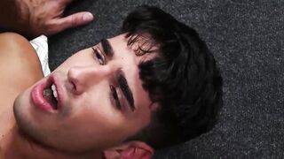 Gay twink Rob Quin makes his stepdad proud by offering his hairy ass to him