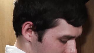 Young twink Dakota Lovell reveals his boner to father Jonah Wheeler for a cock washin