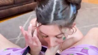Lucky Husband Gets Dick Sucked and Cums