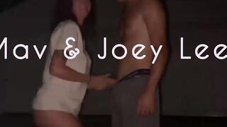 Sex outside in the Rain during Thunderstorm Creampie