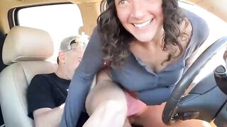 Hot Couple Caught Fucking in the Drivers