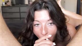 Perfect Wife gives Sloppy BJ with Spit