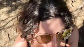 Busty Girl wants to Sloppy Suck him off