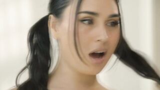 Horny stepdad barebacks his spoiled stepdaughter