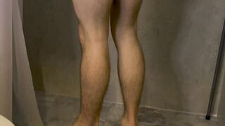 Cant resist when he is taking a shower