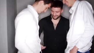 HARD GANGBANG Blonde Teen Rookie wants