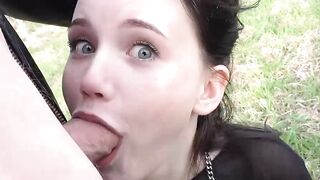 Biker get Ride on Moto with Queenlin and Fuck her Ass