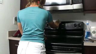 Katerina serving a special breakfast