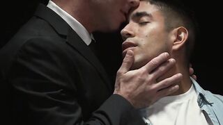 Reese Rideout reaches a fever pitch of lust as he strokes his dick in and out of the