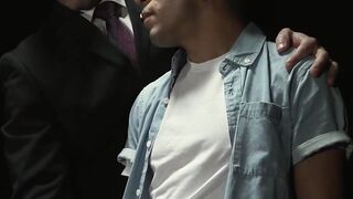 Reese Rideout reaches a fever pitch of lust as he strokes his dick in and out of the