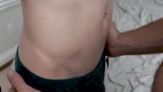 Twink Justin Stones slim body experienced rimming and cocksucking