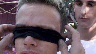 My horny stepbro Zane WIlliams takes me to the woods and fucked me