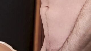 My brawny stepdad Lance Hart rims my hole in preparation for his huge cock