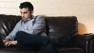 My brawny stepdad Lance Hart rims my hole in preparation for his huge cock