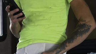 Hairy stepdaddy Matt Muck grabs my neck while he aggressively fucks me