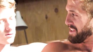 Blonde hottie Wesley Woods barebacks me until he cums on my ass Hoe 2