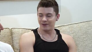Ripped Jax Thirio unleashes his cum while getting fucked by Drake Von