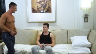 Ripped Jax Thirio unleashes his cum while getting fucked by Drake Von Hoe 2