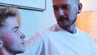 Blonde Zacc Andrews opens his legs and lets Brody Kayman penetrate his ass Hoe 2