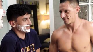 Teaching Joaquin Santana and Danny Bianchi how to properly suck a massive dick Hoe 2