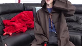 Kinky stepson tries rimming stepdad before bareback fucking