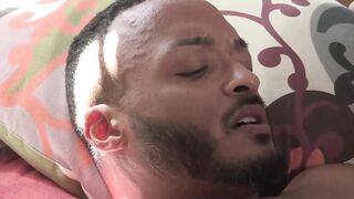 Twink deepthroats stepdad before raw interracial dick riding