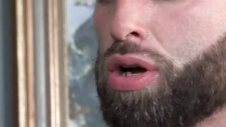 Twink has his ass rimmed by stepbro before bareback pounding