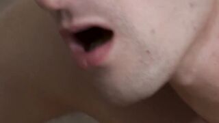 Twink has his ass rimmed by stepbro before bareback pounding
