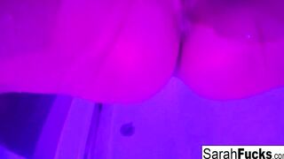 Artistic soak masturbation with bad butt inked mom!
