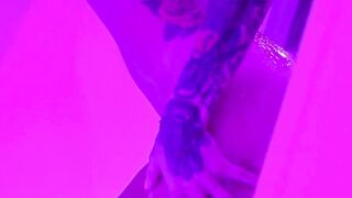 Artistic soak masturbation with bad butt inked mom!