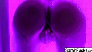 Artistic soak masturbation with bad butt inked mom!