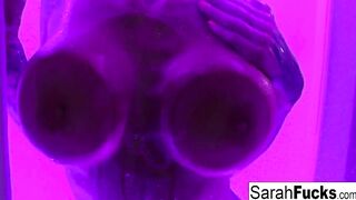 Artistic soak masturbation with bad butt inked mom!