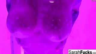 Artistic soak masturbation with bad butt inked mom!