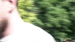 AGEDLOVE Older Artist Lacey Starr Seduces Handy Performer Luke Hotrod and Blows Him well