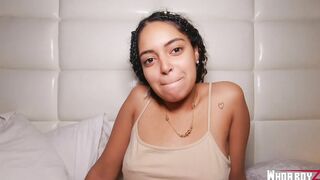 huge butt hispanic chick got plowed by a huge penis jizzed