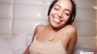 huge butt hispanic chick got plowed by a huge penis jizzed