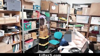 Attractive 18 Yo gets Twat Bang Punishment For Shoplifting