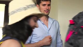 3 Sisters Rent a BnB And A Perv Spies On Them! FakeArea