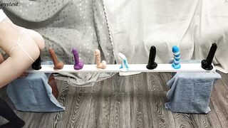 Small Bae Testing All Her Toys and takes LONG Orgasm
