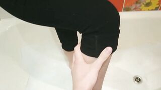 Sister asked brother to heat water for her foot, but brother can think of something better