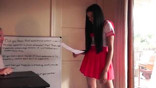 A for Fellatio Effort - Creampie on Tongue.  Full sex tape on Xvideos Red or OF.