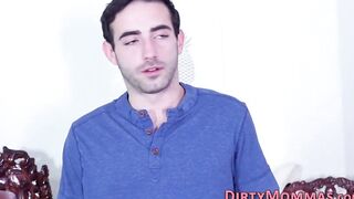 Stepmom MILF gets facial with teens