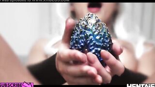 Real Life Anime - Alya Stark Elf with milky jugs ejects eggs after sex toy banged!