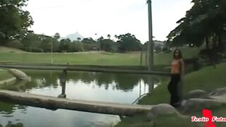 Safadinha Dark Hair Giving Lovely Tail and Taking Cum on the Booty