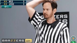 Brazzers - Sarah Jessie tries to Sabotage Zac Wild's Shot by Putting his Penis Deep inside her Adorable Butt